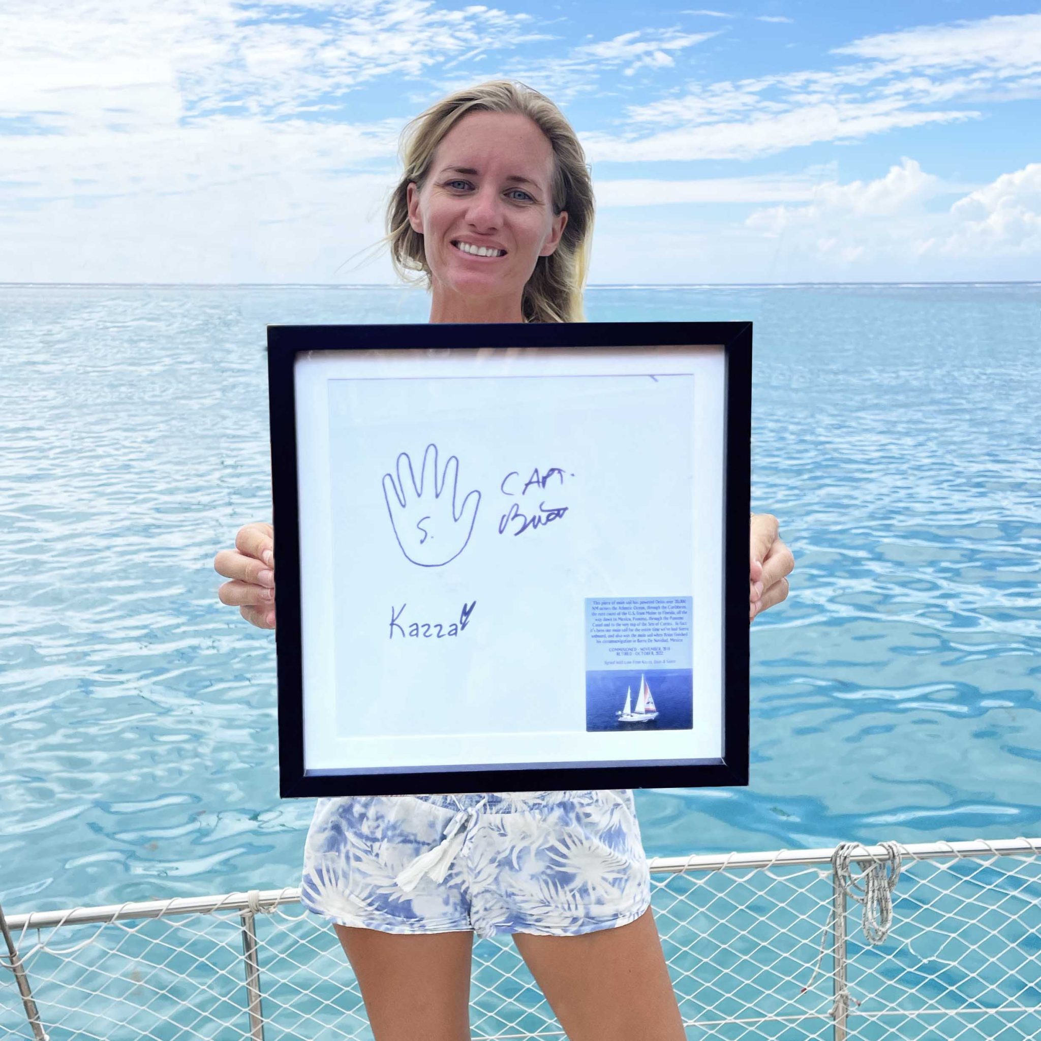 Delos Main Sail (Framed and Signed) *LIMITED EDITION* SV Delos