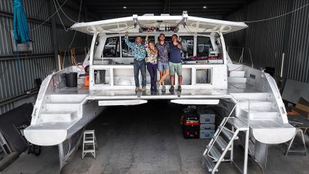 Powering Up Our Dream (FOR THE FIRST TIME!) ⚡️ Aluminum Catamaran Build Pt. 64